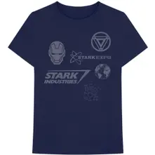 Iron Man Stark Expo (Albastră) (Tricou)