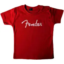 Fender, Tričko Logo, Dieťa, Červená