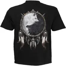 Unisex T-Shirt: Wolf Chi (Black) (Back Print) thumbnail