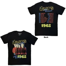 The Doors, Tričko Live In Concert '68, Unisex, Čierna