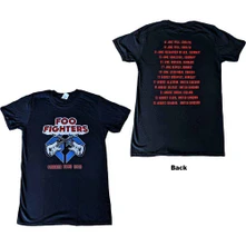 Foo Fighters, Tričko Concrete & Gold 2019 European Tour, Unisex, Čierna