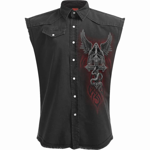 Unisex Worker Shirt: The Dead (Black) (Back Print)