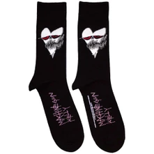 Machine Gun Kelly, Ponožky Heart Face, Unisex, Čierna