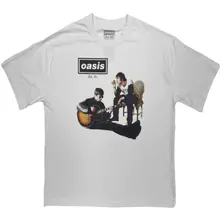 Oasis – Cigarettes & Alcohol Photo (Biela, Limited) (Tričko)