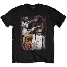 Lil Wayne, Tričko 90s Homage, Unisex, Čierna