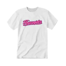 Strapo, Tričko Flowrajder Pink, Unisex, Biela