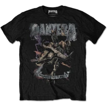 Pantera, Tričko Vintage Rider, Unisex, Čierna