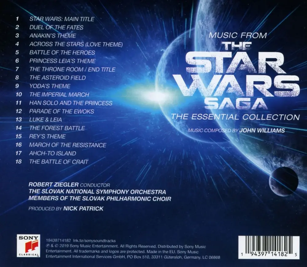 Music From The Star Wars Saga The Essential Collection (The Slovak National Symphony Orchestra)