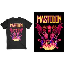 Mastodon, Tričko Double Brimstone Neon, Unisex, Čierna