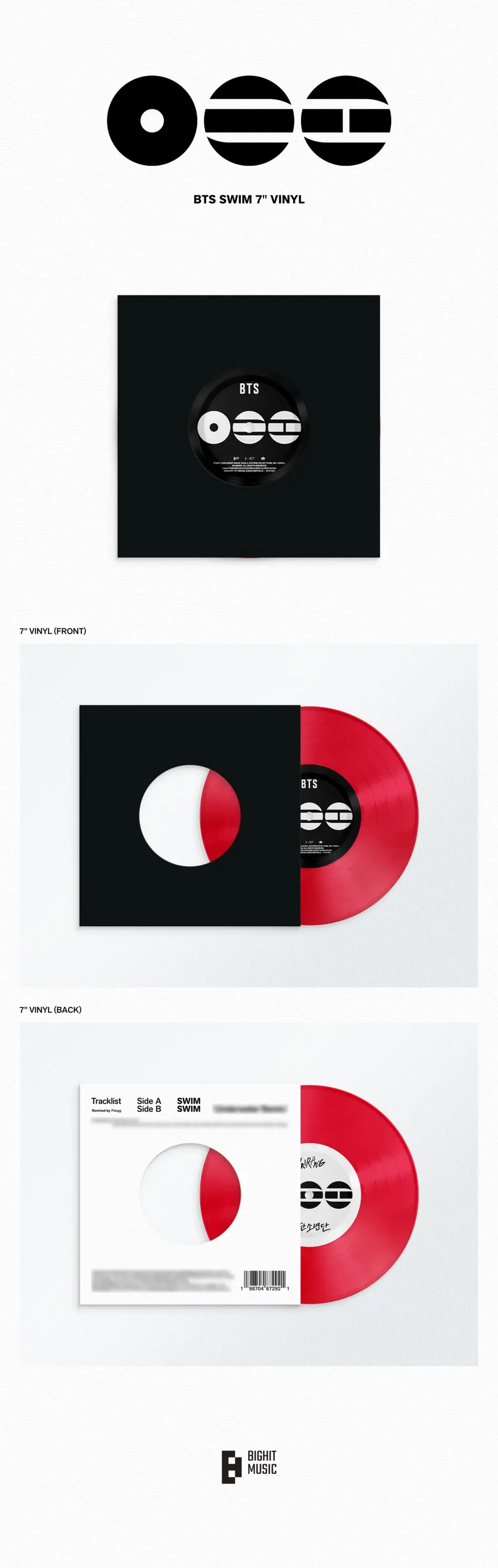 BTS SWIM 7" VINYL