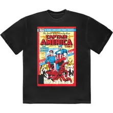 Marvel – Living Legend Comic Cover (Negra) (Camiseta)