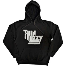 THIN LIZZY, Mikina Stacked Logo, Unisex, Čierna