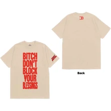 French Montana, Tričko Don't Block Your Blessings, Unisex, Natural