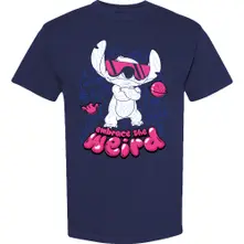 Lilo & Stitch Embrace The Weird (Albastră) (Tricou)