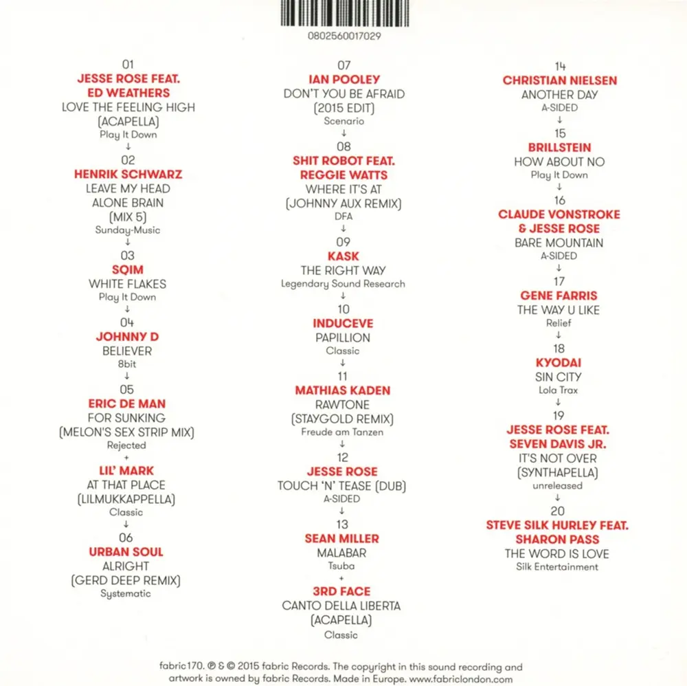 FABRICLIVE 85 & JESSE ROSE (CD)