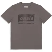 Unisex T-Shirt: What's The Story Tracklist (Grey) (Back Print & Ex-Tour) thumbnail