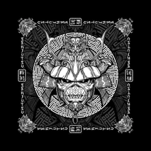 Iron Maiden, Šatka Senjutsu Samurai Eddie, Unisex, Čierna