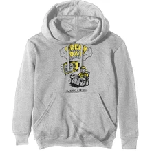 Green Day, Mikina Longview Doodle, Unisex, Biela