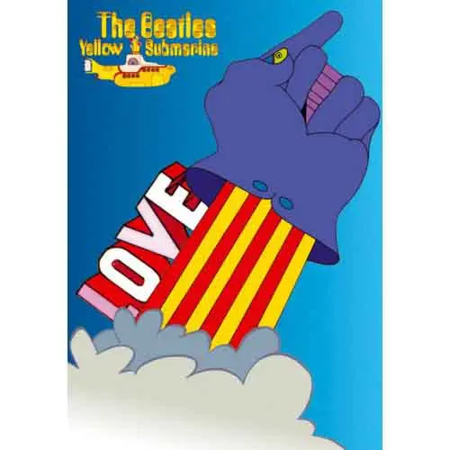 Postcard: Yellow Submarine Love Glove