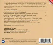 Sabine Meyer – WEBER, C.M. VON - CLARINET CONCERTOS 1 & 2 (CD)