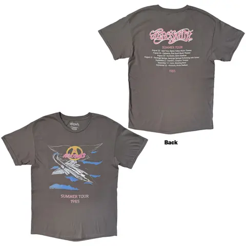 Unisex T-Shirt: Summer Tour '85 (Charcoal Grey) (Back Print)