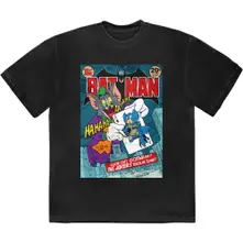 Tom & Jerry – Batman Comic (Negru) (Tricou)