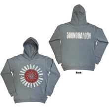 Mikina Unisex Unplugged Pullover Hoodie: Circle Logo (Blue) (Back Print)