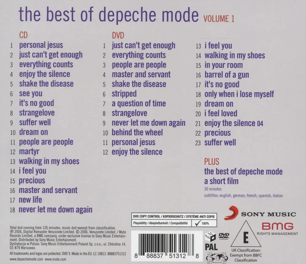 Best of Depeche Mode Vol. 1 (CD+DVD)