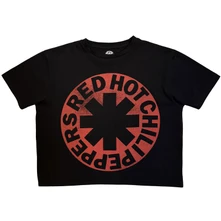 Croptop Ladies Crop Top: Asterisk Circle (Black)