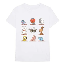 BTS, Tričko Resting Time, Unisex, Biela