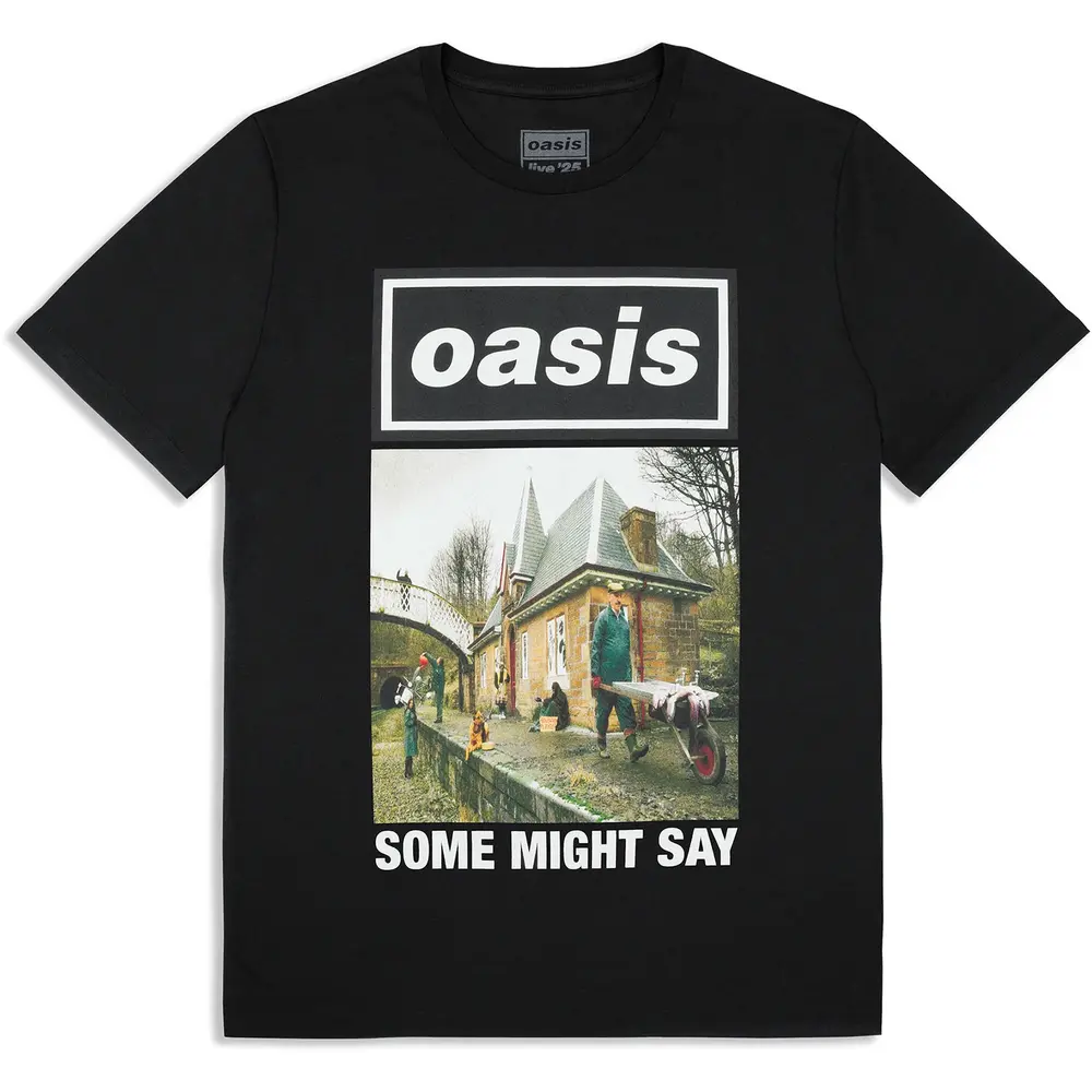 Unisex T-Shirt: Some Might Say Single Cover (Black) (Ex-Tour)