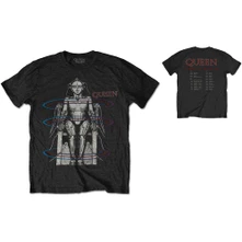 Queen, Tričko European Tour 1984, Unisex, Čierna