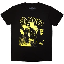 The Damned, Tričko New Rose Vintage, Unisex, Čierna