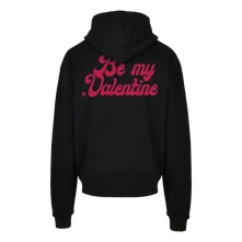 Ruka Hore, Mikina Be My Valentine, Unisex, Čierna