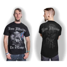 Iron Maiden, Tričko Sketched Trooper, Unisex, Čierna