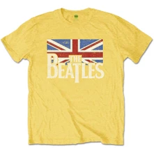 The Beatles, Tričko Logo & Vintage Flag, Dieťa, Žltá
