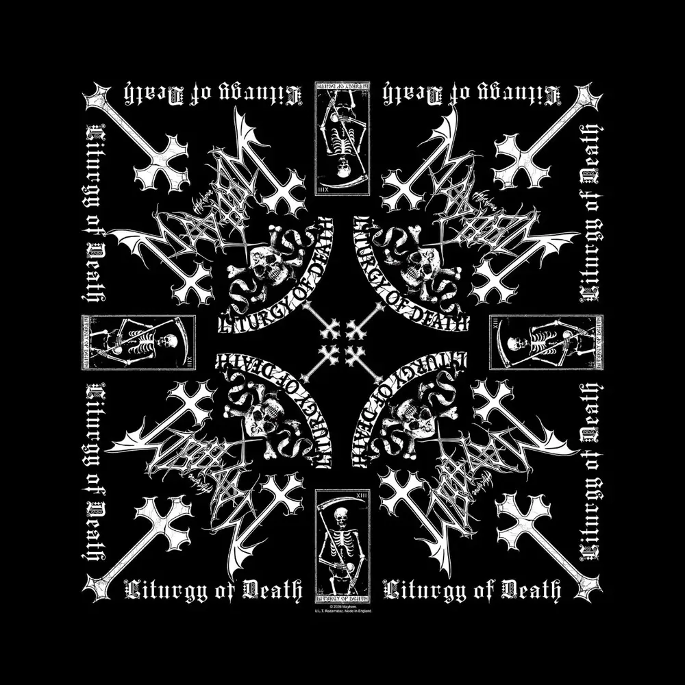 Unisex Bandana: Skull Omega (Black)