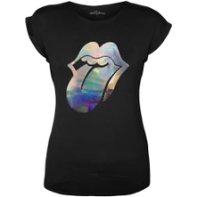 The Rolling Stones, Tričko Foil Tongue, Žena, Čierna