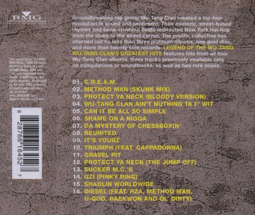 Legend of the Wu-Tang Clan: Greatest Hits