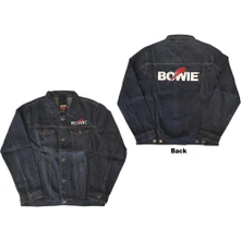 David Bowie, Bunda Flash Logo, Unisex, Modrá