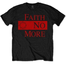 Faith No More, Tričko Classic New Logo Star, Unisex, Čierna