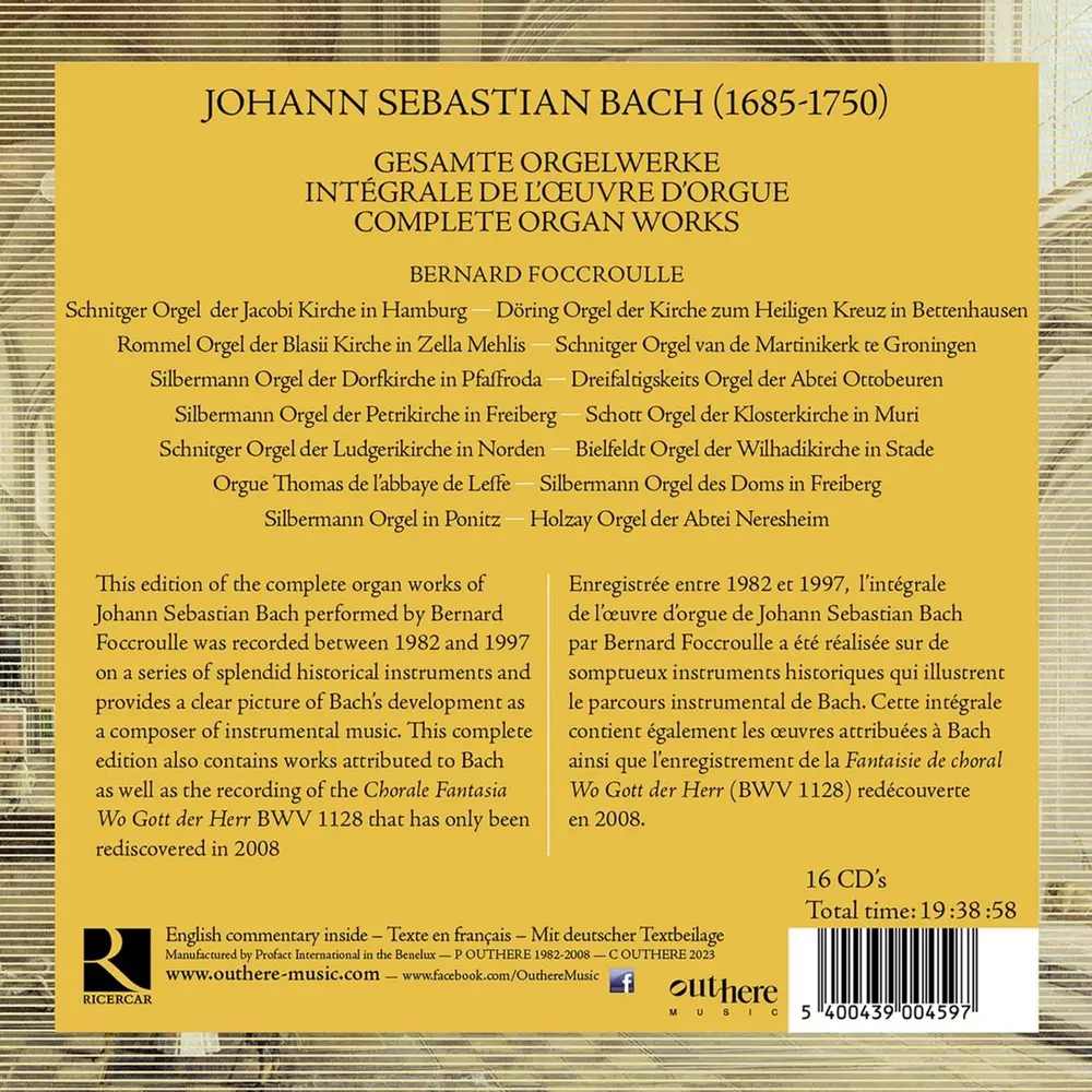 Foccroulle, Bernard - Bach: Complete Organ Works