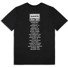 Tričko Unisex T-Shirt: Collage Live '25 World Tour (Black) (Back Print & Ex-Tour)