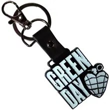 Green Day – Stacked Logo & Grenade (Kľúčenka)