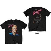 David Bowie, Tričko Young Americans, Unisex, Čierna