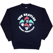 The Beatles, Crewneck Xmas Hats, Unisex, Modrá