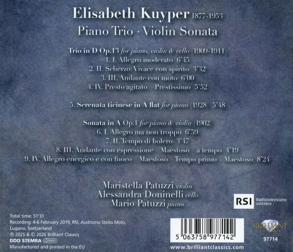 ELISABETH KUYPER: PIAN...