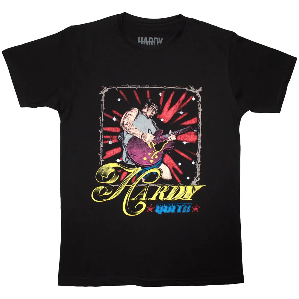 Unisex T-Shirt: Quit!! Guitar (Black)