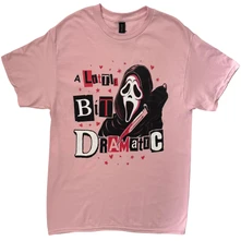 Unisex T-Shirt: A Little Bit Dramatic (Pink) thumbnail