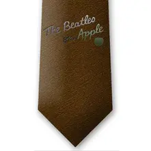Unisex Silk Neck Tie: On Apple Burnt (Umber Brown)